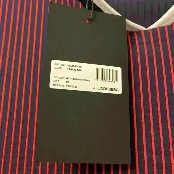 J Lindeberg Women’s Parvin Short Sleeve Top in Barbados cherry XS - Picture 4 of 7